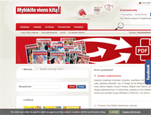 Tablet Screenshot of mylekite-vienskita.org